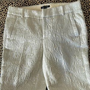 J crew size 0 metallic pants. Like new!!never worn.